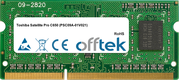 Satellite Pro C650 (PSC09A-01V021) 2GB Módulo - 204 Pin 1.5v DDR3 PC3-10600 SoDimm