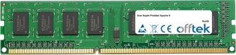 Aspire Predator Apache II 4GB Módulo - 240 Pin 1.35v DDR3 PC3-12800 Non-ECC Dimm