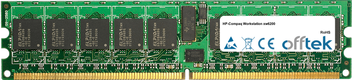 Workstation Xw6200 4GB Módulo - 240 Pin 1.8v DDR2 PC2-3200 ECC Registered Dimm (Dual Rank)