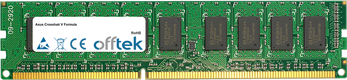 Crosshair V Formula 4GB Módulo - 240 Pin 1.5v DDR3 PC3-10664 ECC Dimm (Dual Rank)