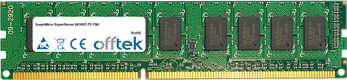 SuperServer 6016GT-TF-TM1 8GB Módulo - 240 Pin 1.5v DDR3 PC3-10600 ECC Dimm (Dual Rank)