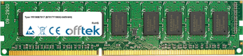 YR190B7017 (B7017Y190X2-045V4HI) 4GB Módulo - 240 Pin 1.5v DDR3 PC3-8500 ECC Dimm (Dual Rank)