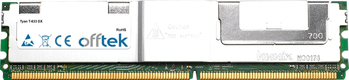T-633 DX 4GB Kit (2x2GB Módulos) - 240 Pin 1.8v DDR2 PC2-5300 ECC FB Dimm