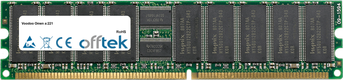 Omen A:221 2GB Kit (2x1GB Módulos) - 184 Pin 2.5v DDR400 ECC Registered Dimm