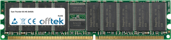 Thunder GC-HE (S4520) 2GB Módulo - 184 Pin 2.5v DDR266 ECC Registered Dimm (Dual Rank)