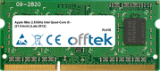 IMac 2.93GHz Intel Quad-Core I5 - (21.5-Inch) (Late 2012) 4GB Módulo - 204 Pin 1.35v DDR3 PC3-12800 SoDimm