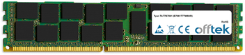 TA77B7061 (B7061T77W8HR) 32GB Módulo - 240 Pin DDR3 PC3-10600 LRDIMM  