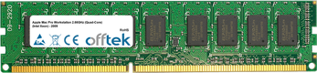 Mac Pro Workstation 2.66GHz (Quad-Core) (Intel Xeon) - 2009 4GB Módulo - 240 Pin 1.5v DDR3 PC3-8500 ECC Dimm (Dual Rank)