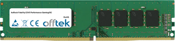 Fatal1ty E3V5 Performance Gaming/OC 16GB Módulo - 288 Pin 1.2v DDR4 PC4-17000 Non-ECC Dimm