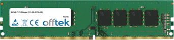 Z170 Stinger (111-SS-E172-KR) 16GB Módulo - 288 Pin 1.2v DDR4 PC4-17000 Non-ECC Dimm