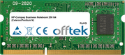 Business Notebook 250 G4 (Celeron/Pentium N) 8GB Módulo - 204 Pin 1.35v DDR3 PC3-12800 SoDimm