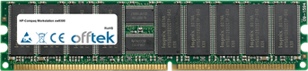 Workstation Xw9300 2GB Kit (2x1GB Módulos) - 184 Pin 2.5v DDR400 ECC Registered Dimm VLP (Single Rank)