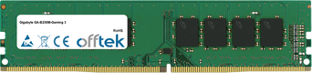 GA-B250M-Gaming 3 16GB Módulo - 288 Pin 1.2v DDR4 PC4-19200 Non-ECC Dimm