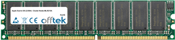Xserve G5 (2.0GHz - Cluster Node) ML/9215A 2GB Kit (2x1GB Módulos) - 184 Pin 2.6v DDR400 ECC Dimm (Dual Rank)