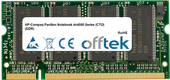 Pavilion Notebook Dv4000 Serie (CTO) (DDR) 1GB Módulo - 200 Pin 2.5v DDR PC333 SoDimm