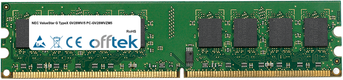 ValueStar G TypeX GV28WV/5 PC-GV28WVZM5 1GB Módulo - 240 Pin 1.8v DDR2 PC2-5300 Non-ECC Dimm