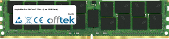 Mac Pro 24-Core 2.7GHz - (Late 2019 Rack) 128GB Módulo - 288 Pin 1.2v DDR4 PC4-23400 ECC Registered Dimm