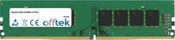 B660 GAMING X DDR4 32GB Módulo - 288 Pin 1.2v DDR4 PC4-25600 Non-ECC Dimm