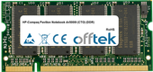 Pavilion Notebook Dv5000t (CTO) (DDR) 1GB Módulo - 200 Pin 2.5v DDR PC333 SoDimm