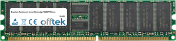 Rackmount Server Silveredge 1000WVR Xeon 2GB Kit (2x1GB Módulos) - 184 Pin 2.5v DDR266 ECC Registered Dimm (Single Rank)