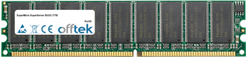 SuperServer 5033C-T/TB 2GB Kit (2x1GB Módulos) - 184 Pin 2.6v DDR400 ECC Dimm (Dual Rank)