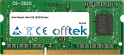 Aspire One 533 (AO533-xxx) 2GB Módulo - 204 Pin 1.5v DDR3 PC3-8500 SoDimm (128x8)