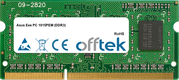 Eee PC 1015PEM (DDR3) 2GB Módulo - 204 Pin 1.5v DDR3 PC3-10600 SoDimm (128x8)