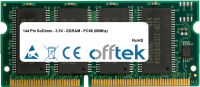  144 Pin SoDimm - 3.3V - SDRAM - PC66 (66Mhz) 64MB Módulo