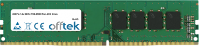  288 Pin 1.2v DDR4 PC4-21300 (2666Mhz) Non-ECC Dimm 8GB Módulo