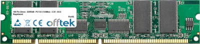 168 Pin Dimm - SDRAM - PC133 (133Mhz) - 3.3V - ECC Con Registro 256MB Módulo
