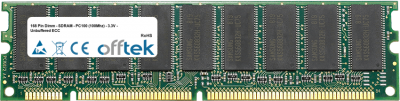  168 Pin Dimm - SDRAM - PC100 (100Mhz) - 3.3V - Sin Búfer ECC 512MB Módulo