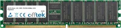  184 Pin Dimm - 2.5V - DDR - PC2700 (333Mhz) - ECC Con Registro 256MB Módulo