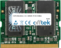  144 Pin MicroDimm - 3.3v - SDRAM - PC133 (133Mhz) 256MB Módulo
