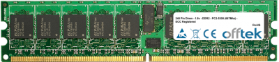  240 Pin Dimm - 1.8v - DDR2 - PC2-5300 (667Mhz) - ECC Con Registro 512MB Módulo