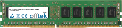  288 Pin Dimm - DDR4 - PC4-17000 (2133Mhz) - UDIMM - ECC Sin Búfer 8GB Módulo