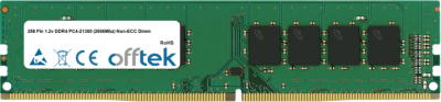  288 Pin 1.2v DDR4 PC4-21300 (2666Mhz) Non-ECC Dimm 16GB Módulo