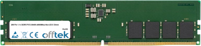  288 Pin 1.1v DDR5 PC5-38400 (4800Mhz) Non-ECC Dimm 16GB Módulo