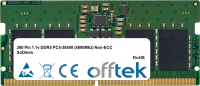  262 Pin 1.1v DDR5 PC5-38400 (4800Mhz) Non-ECC SoDimm 8GB Módulo