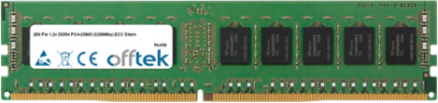  288 Pin 1.2v DDR4 PC4-25600 (3200Mhz) ECC Dimm 32GB Módulo