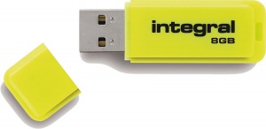 Integral Neon USB Unidad 8GB Unidad (Yellow)