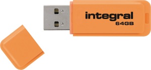 Integral Neon USB Unidad 64GB Unidad (Orange)