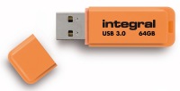 Integral Neon USB 3.0 Flash Unidad 64GB Unidad (Orange)
