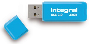 Integral Neon USB 3.0 Flash Unidad 32GB Unidad (Blue)