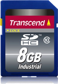 Transcend Industrial Temp SDHC Class 10 8GB Tarjeta